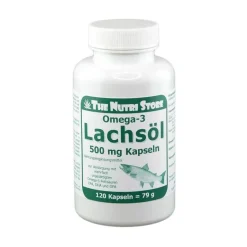 The Nutri Store Lachsöl Kapseln 500 mg, 120 St- Omega 3 Kapseln