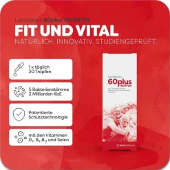 Lactobact Bakterienkulturen-60plus Tropfen, 30 ml