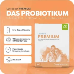 Lactobact Bakterienkulturen-Premium magensaftresistente Kapseln, 150 St