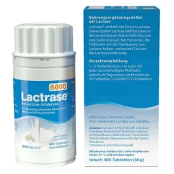 Lactrase Laktase-6.000 FCC Tabletten Klickspender Nachfüllpackung, 480 St