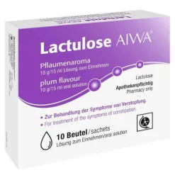 AIWA Abführmittel-Lactulose Pflaumenaroma 10 g/15 ml Lösung zum Einnehmen, 10X15 ml