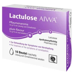 AIWA Abführmittel-Lactulose Pflaumenaroma 10 g/15 ml Lösung zum Einnehmen, 10X15 ml