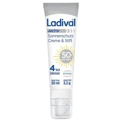 Ladival Gesicht-Aktiv Sonnenschutz Creme & Stift LSF 50 + , 30 ml