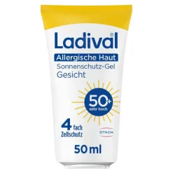 allergische Haut Gel Gesicht LSF 50 + , 50 ml^Ladival Hot