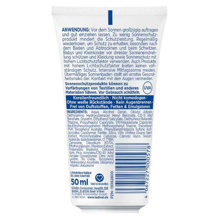 allergische Haut Gel Gesicht LSF 50 + , 50 ml^Ladival Hot