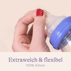 Glas Weithalsflasche 160 ml mit Sauger S, 1 St^Lansinoh Sale