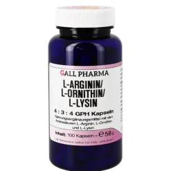 Hecht Pharma L-Arginin / L-Ornithin / L-Lysin 4:3:4 GPH Kapseln, 60 St- Aminosäuren|Aminosäuren