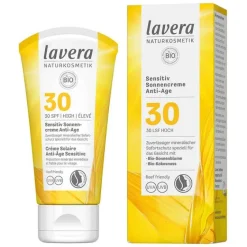 Lavera sensitiv Sonnencreme anti-age LSF 30, 50 ml- Mineralische Sonnencreme|Lsf 30