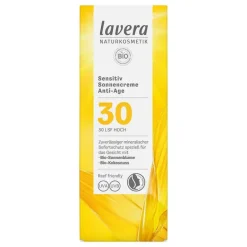 Lavera sensitiv Sonnencreme anti-age LSF 30, 50 ml- Mineralische Sonnencreme|Lsf 30