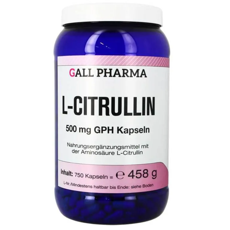 Hecht Pharma Aminosäuren-L-Citrullin 500 mg GPH Kapseln, 750 St