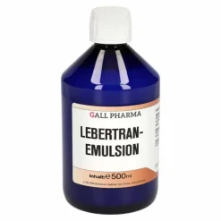 Hecht Pharma Lebertran Emulsion, 500 ml- Omega 3 Kapseln