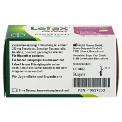 intens Flüssigkapseln 250 mg Simeticon, 50 St^Lefax Clearance
