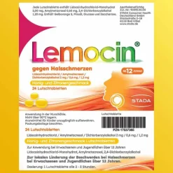 ® gegen Halsschmerzen Honig- und Zitronengeschmack, 24 St^Lemocin Discount