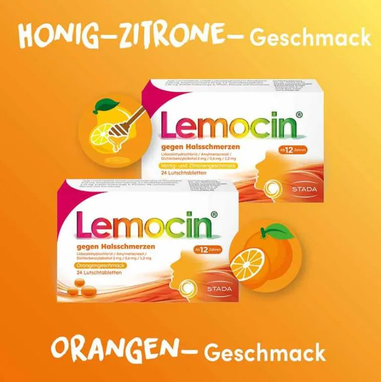 ® gegen Halsschmerzen Honig- und Zitronengeschmack, 24 St^Lemocin Discount