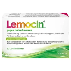 Lemocin ® gegen Halsschmerzen , 20 St- Halsschmerztabletten