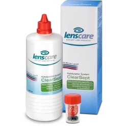 Lenscare Pflegemittel-Clearsept 380 ml + Behälter, 1 P