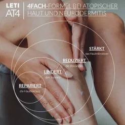 Leti AT4 Körpercreme, 200 ml- Neurodermitis Basispflege|Trockene Haut