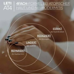 Leti AT4 Körpermilch, 500 ml- Trockene & Sensible Haut|Neurodermitis Basispflege