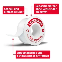 ® skin sensitive 2,5 cm x 2,6 m ohne Schutzring, 12 St^Leukoplast New