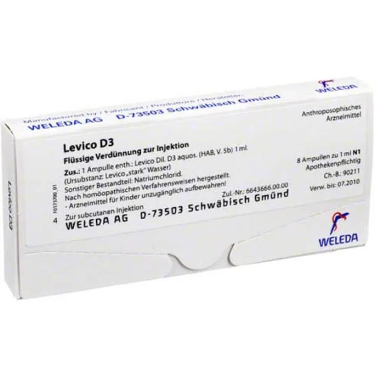 Weleda Herz, Kreislauf & Venen-Levico D 3 Ampullen, 8X1 ml