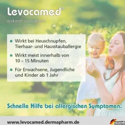 Levocamed Augentropfen Allergie-0,5 mg / ml Augentropfen Suspension, 4 ml