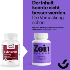Zein Pharma Glutathion|Aminosäuren-L-Glutathion reduziert Kapseln 250 mg, 90 St