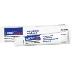 Linola ® Duo Creme, 30 g- Salbe Gegen Juckreiz|Neurodermitis Creme