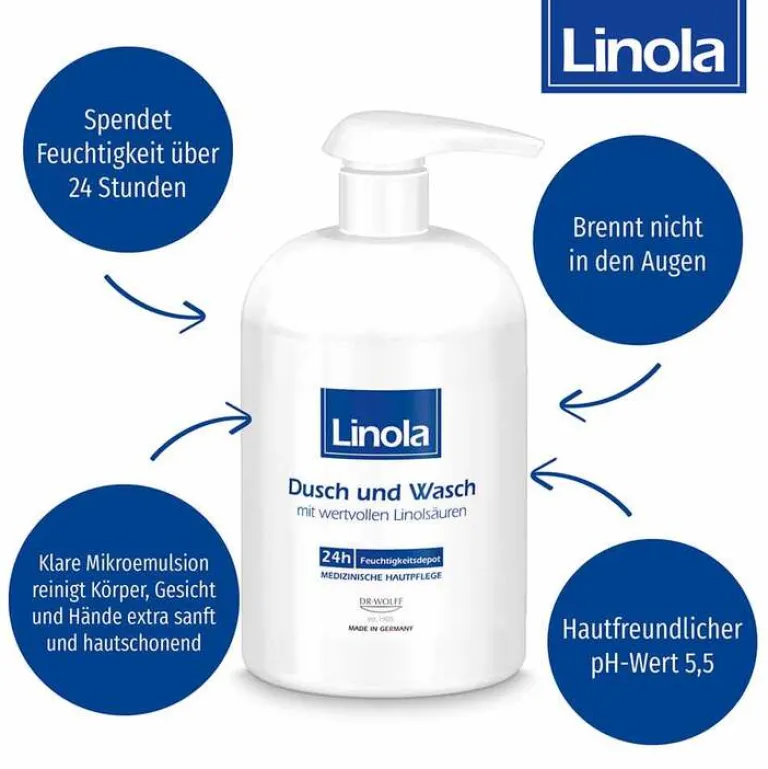 Linola Duschen & Waschen-Dusch und Wasch, 500 ml