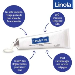 Linola Haut|Neurodermitis Creme-Fett Creme, 5X100 g