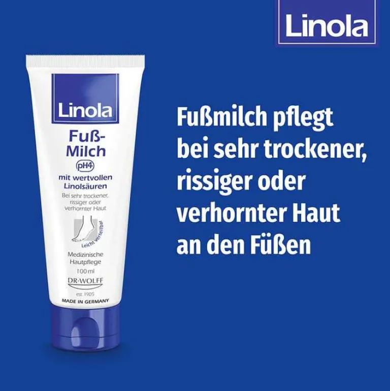 Linola Fuß-Milch, 100 ml- Fußpflegeprodukte