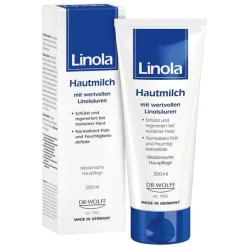 Linola Trockene & Sensible Haut|Körpermilch & Lotionen-Hautmilch, 200 ml