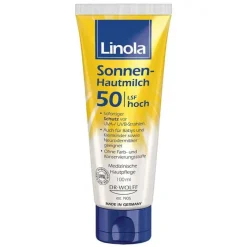 Sonnen-Hautmilch LSF 50, 100 ml^Linola Hot