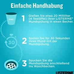Listerine Mundspülung|Mundpflege-Cool Mint Lösung, 600 ml