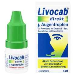 Livocab Augentropfen Allergie-direkt Augentropfen bei Allergie, 4 ml