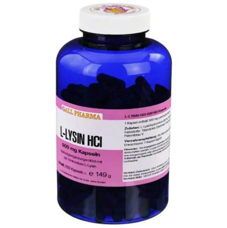 Hecht Pharma L-Lysin 500 mg GPH Kapseln, 250 St- Aminosäuren