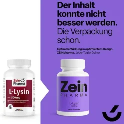 Zein Pharma Aminosäuren-L-Lysin 500 mg Kapseln, 90 St
