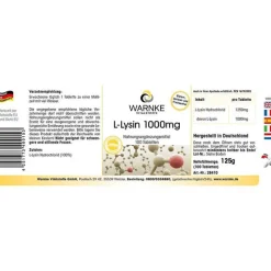 L-Lysin 1000 mg Tabletten, 100 St^Warnke Sale