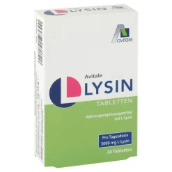 Avitale Aminosäuren|Herpes-L-Lysin 750 mg Tabletten, 30 St
