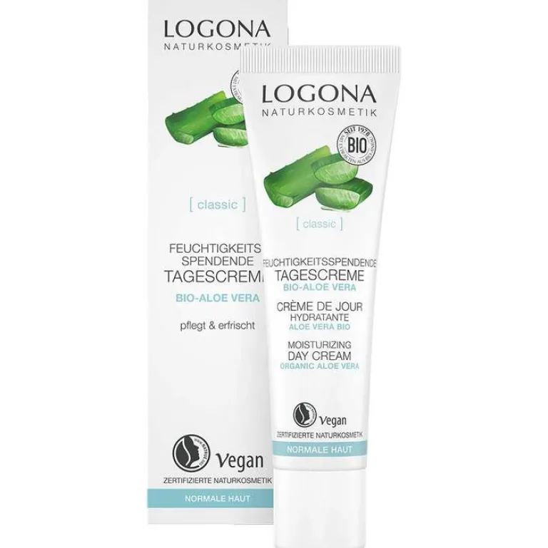 Logona Gesichtspflege-Classic feuchtigkeitsspendende Tagescreme Bio-Aloe Vera, 30 ml