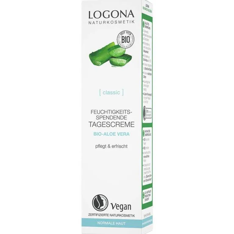Logona Gesichtspflege-Classic feuchtigkeitsspendende Tagescreme Bio-Aloe Vera, 30 ml