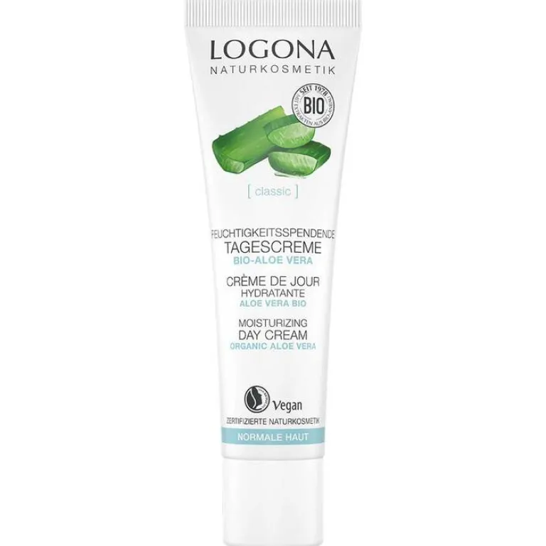 Logona Gesichtspflege-Classic feuchtigkeitsspendende Tagescreme Bio-Aloe Vera, 30 ml
