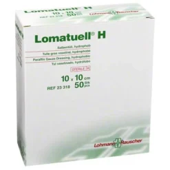 ® H Salbentüll 10x10 cm, 50 St^Lomatuell Discount