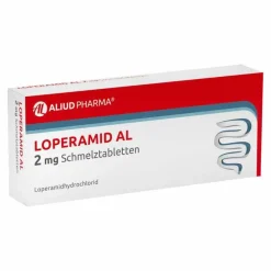 Aliud Pharma Durchfallmittel-LOPERAMID AL akut Hartkapseln, 10 St