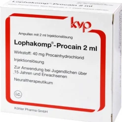 Köhler Procain-Lophakomp Procain 2 ml Injektionslösung, 100X2 ml