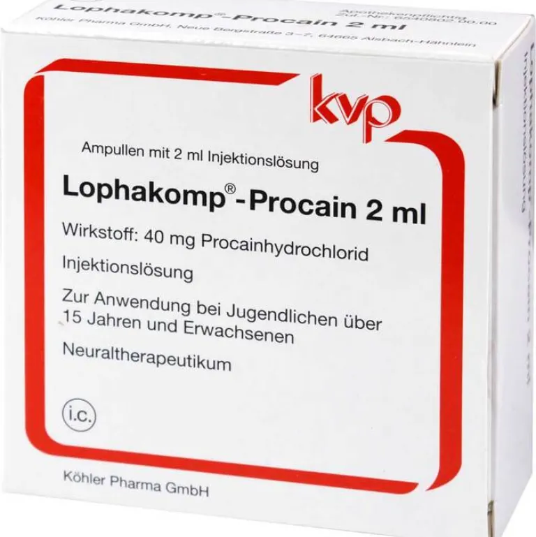 Köhler Procain-Lophakomp Procain 2 ml Injektionslösung, 100X2 ml