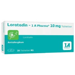 Loratadin 1 A Pharma Tabletten, 20 St^1A Pharma Outlet