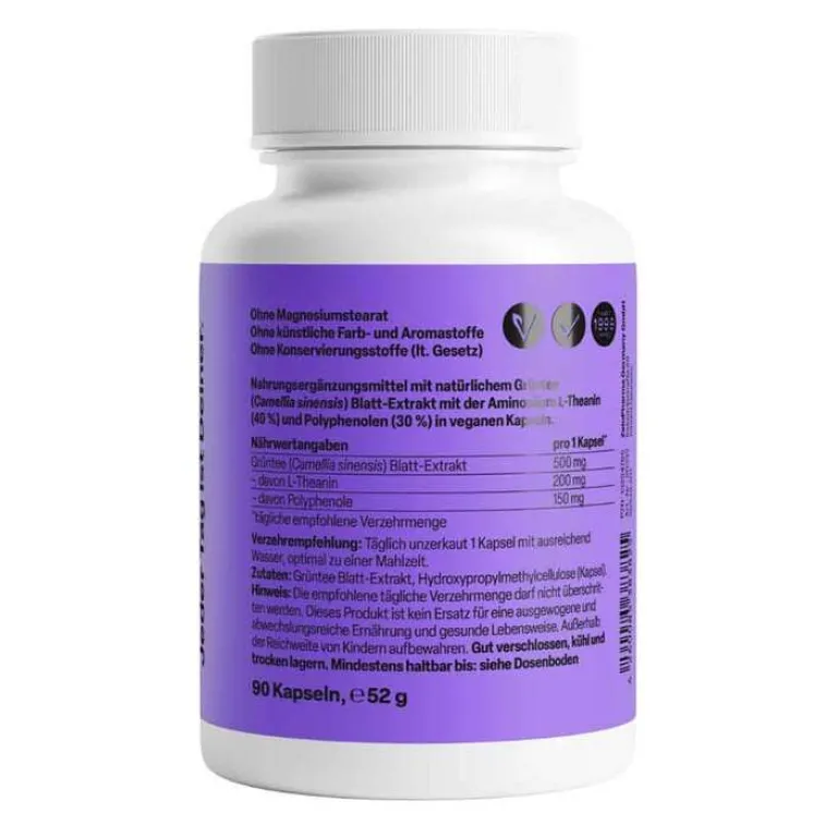 L-Theanin Natural Forte 500 mg Kapseln Zeinpharma, 90 St^Zein Pharma