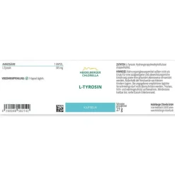 Heidelberger Chlorella L-Tyrosin vegan Kapseln, 60 St- Aminosäuren
