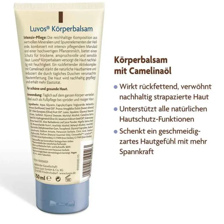 Luvos Naturkosmetik Körperbalsam Intensivpflege, 150 ml- Körpercremes Und -Lotions