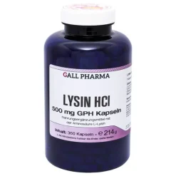 Hecht Pharma Aminosäuren-Lysin HCL 500 mg GPH Kapseln, 360 St